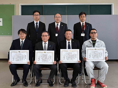 令和5年度　熊本県上益城地域振興局土木部長賞　受賞